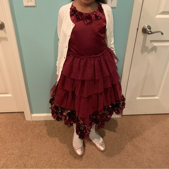 Chasing Fireflies Royal Ruffles Dress - Size 14 - Picture 4 of 6